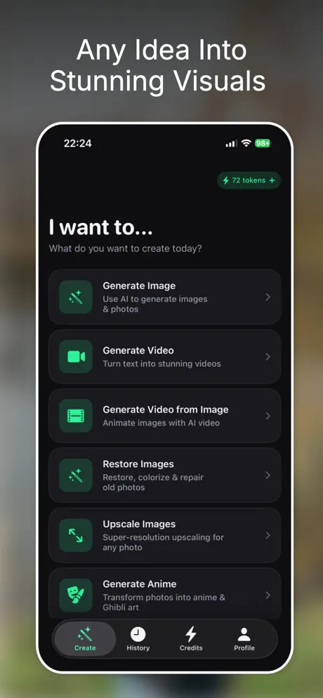 Genera AI screenshot